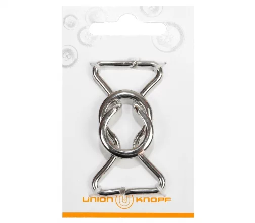 Пряжка-застежка, Union Knopf, 25 мм, металл, цвет серебро, 81050