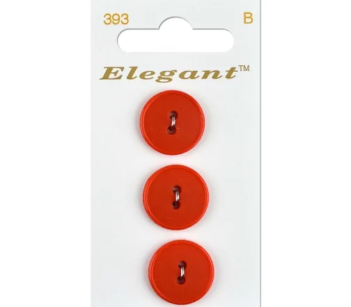 Пуговицы, Elegant, арт. 393 С, 2 отв., 19 мм, пластик, 3 шт.