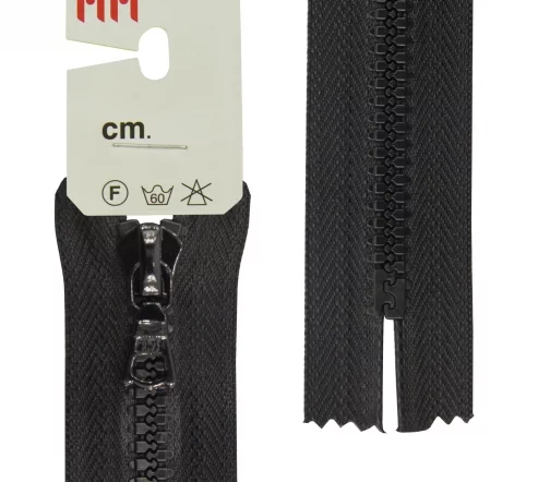 Молния Riri трактор неразъёмная, 1 замок, 6мм, 22см, цвет 2110, черный