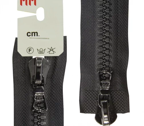 Молния Riri трактор разъёмная, 2 замка, 8мм, 70см, цвет 2110, черный