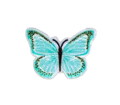 Термоаппликация Marbet "Бабочка", 2,9 х 3,9 см, цвет бирюзовый, 565747.036
