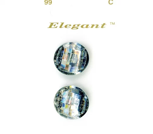 Пуговицы, Elegant, арт. 099 E, на ножке, 22 мм, пластик, 2 шт.