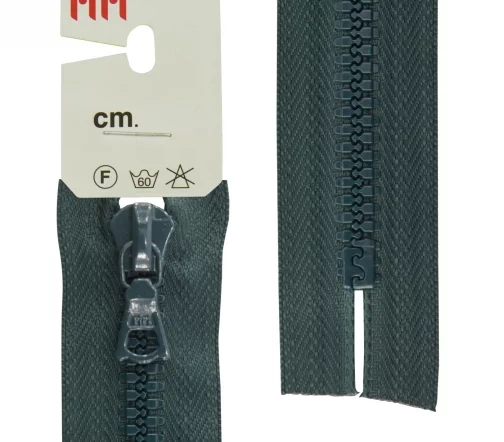 Молния Riri трактор неразъёмная, 1 замок, 6мм, 20см, цвет 2723, темно-зеленый