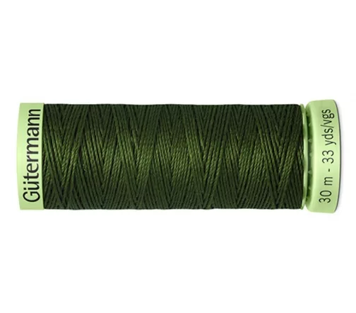 Нить Top Stitch для отстрочки, 30м, 100% п/э, цвет 597 т.хаки, Gutermann 744506