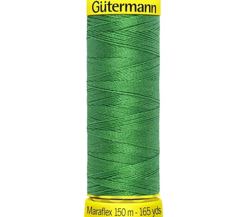 Нить Maraflex для трикотажа, 150м, 100% п/э, цвет 396 ярко-зеленый, Gutermann 777000
