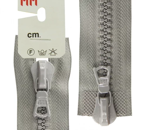 Молния Riri трактор разъёмная, 2 замка, 8мм, 70см, цвет 2106, серый