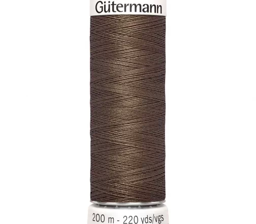 Нить Sew All для всех материалов, 200м, 100% п/э, цвет 672 фундук, Gutermann 748277