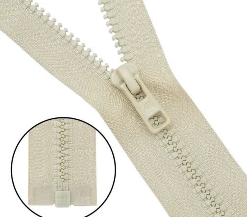 Молния ARTA "трактор" разъем. (1 зам.,Т6) -60см (2076) (A371 светло-бежевый), 193-60-A371