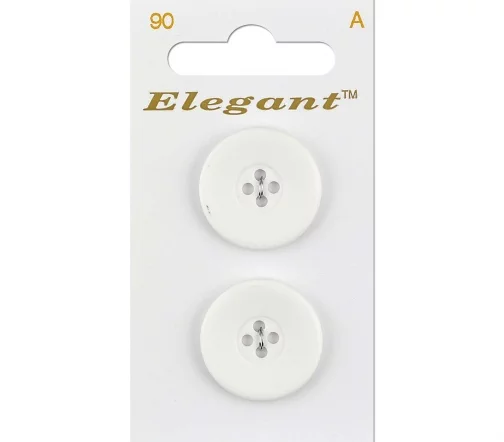 Пуговицы, Elegant, арт. 090 В, 4 отв., 22 мм, пластик, 2 шт.