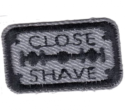 Термоаппликация "Close Shave", 3,6 х 2 см, арт. 565234