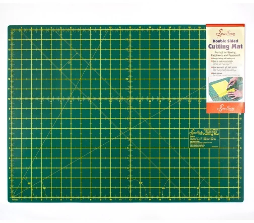 ER4091 Мат для раскройного ножа двусторонний, макси, 609 мм x 457 мм, цвет зеленый, Hemline