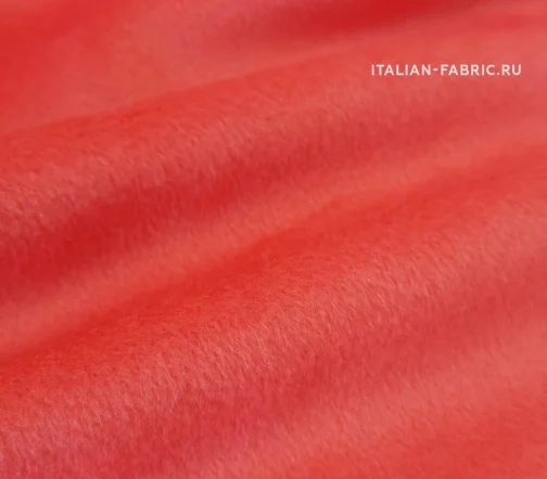 Кашемир пальтовый с ангорой Loro Piana, цвет коралловый, 00763-3