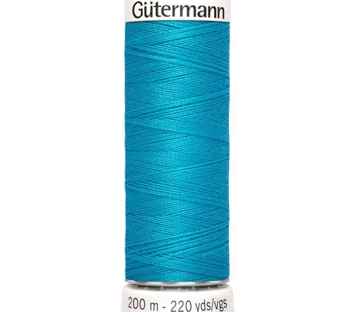Нить Sew All для всех материалов, 200м, 100% п/э, цвет 736 голубая лагуна, Gutermann 748277