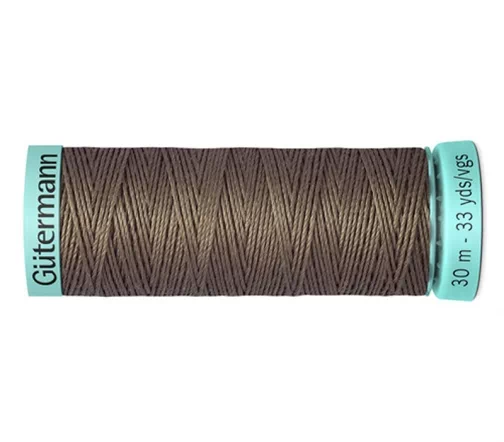 Нить Silk R 753 для фасонных швов, 30м, 100% шелк, цвет 439 палево-коричневый, Gutermann 723878
