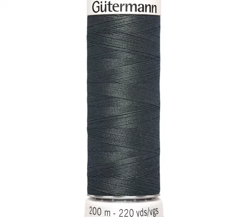 Нить Sew All для всех материалов, 200м, 100% п/э, цвет 141 антрацитовый, Gutermann 748277