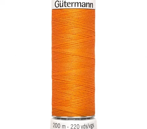 Нить Sew All для всех материалов, 200м, 100% п/э, цвет 350 св.оранжевый, Gutermann 748277