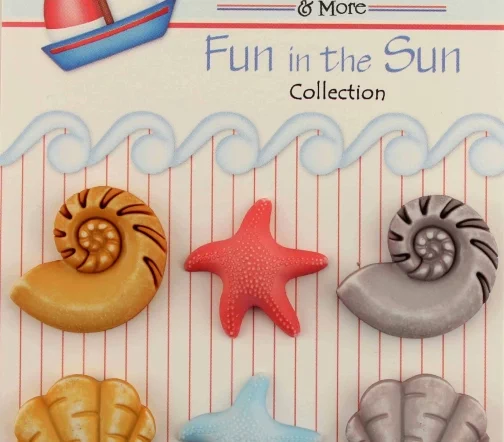 Декоративные пуговицы Buttons Galore "Морская волна", FN101