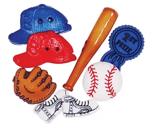 Набор  декоративных элементов Favorite Findings, "Бейсбол" 12*50 мм, 8 шт