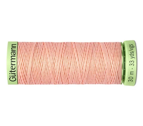 Нить Top Stitch для отстрочки, 30м, 100% п/э, цвет 165 жемчужно-персиковый, Gutermann 744506