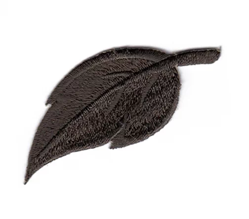 Термоаппликация "Лист", 3,5 х 1,5 см, т.коричневый, арт. 565109.I