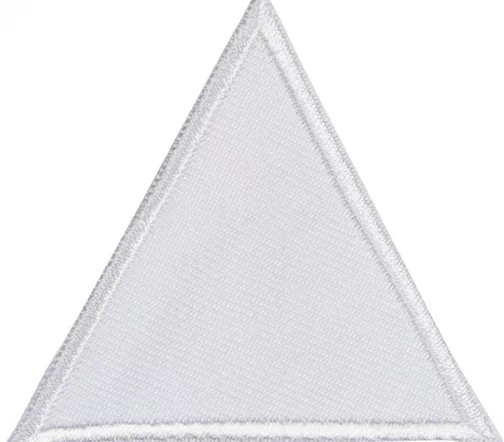 Термоаппликация HKM "Треугольник белый большой", 5,8 х 5,4 см