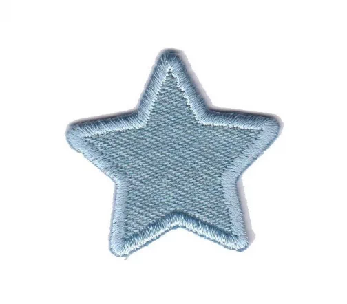 Термоаппликация "Звездочка светло-голубой джинс", 3,5 х 3,5 см, арт. 569761.A
