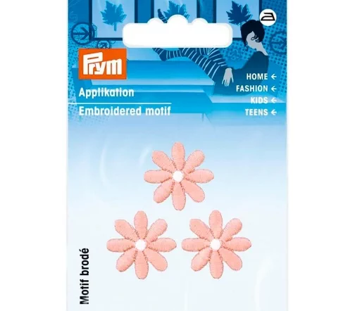 926722 Термоаппликации "Цветы малые нежно-розовые", 2 см, 3 шт., Prym