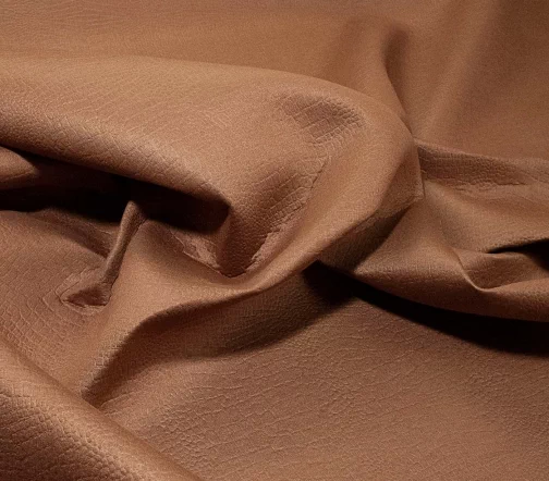 Неопрен с тиснением "Крокодил", цвет карамель, 00181