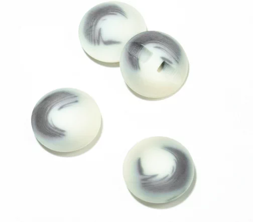 Пуговица DILL, на ножке, пластик, цвет серый, 25 мм