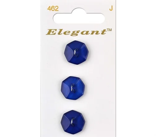 Пуговицы, Elegant, арт. 462 I, 2 отв., 13 мм, пластик, 3 шт.