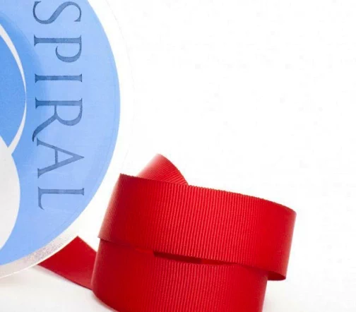 Лента репсовая Safisa 50 мм, цвет 14 красный