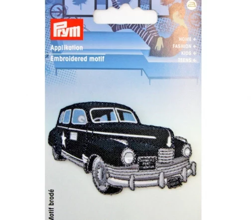 924354 Термоаппликация "Ретро автомобиль" 7х4,6 см, цвет черный, Prym