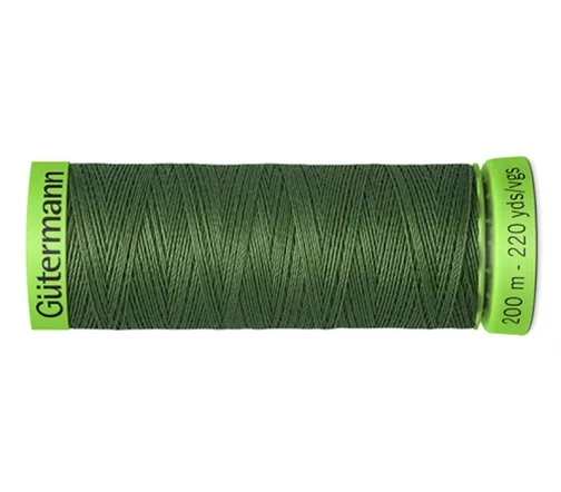Нить Extra Fine 150 для особо деликатных тканей, 200м, 100% п/э, цвет 920 хаки, Gutermann 744581