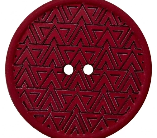 Пуговица, Union Knopf, 2 отв., конопля/пластик, цв.бордо, 20мм, 453503-020-0054