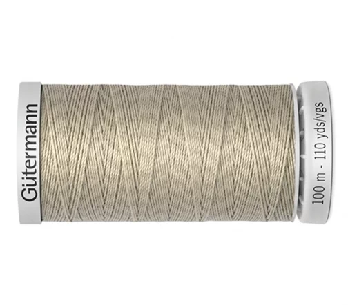 Нить Extra Strong суперкрепкая, 100м, 100% п/э, цвет 722 светло-бежевый, Gutermann 724033