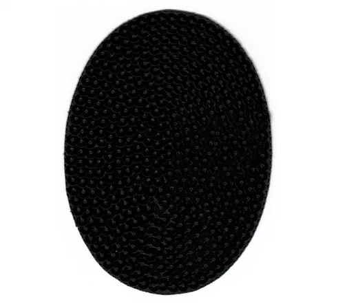 Термоаппликация Marbet "Овал пайетки", 12 х 8,5 см, черный, 565116.C