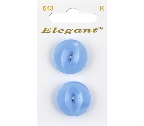Пуговицы, Elegant, арт. 543 Н, 2 отв., 22  мм, пластик, 2 шт.