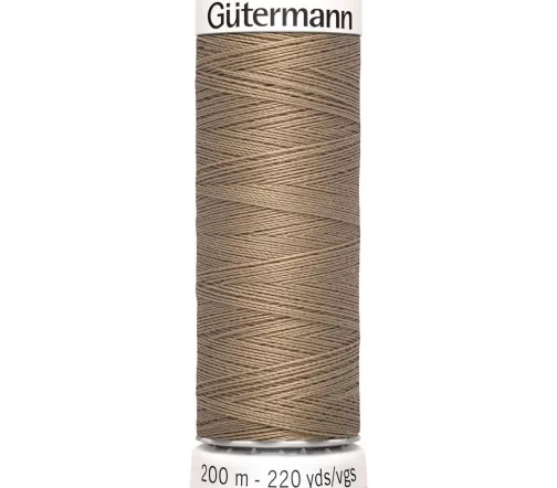 Нить Sew All для всех материалов, 200м, 100% п/э, цвет 868 неотбеленный шелк, Gutermann 748277