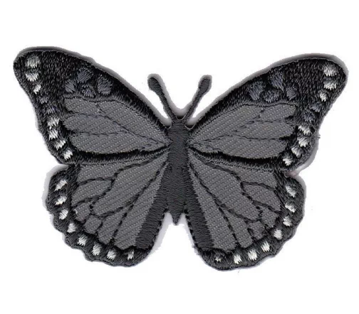 Термоаппликация Marbet "Бабочка черно-серый", 6 х 4 см, 569989.A