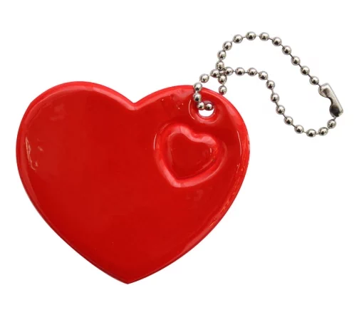 7714888 Световозвращатель "Сердце" 6х5 см, 2шт/уп., цвет красный