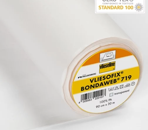 Паутинка Vliesofix Freudenberg клеевая двухсторонняя на бумаге, 70 г/м2, 90 см, белый, 53000732
