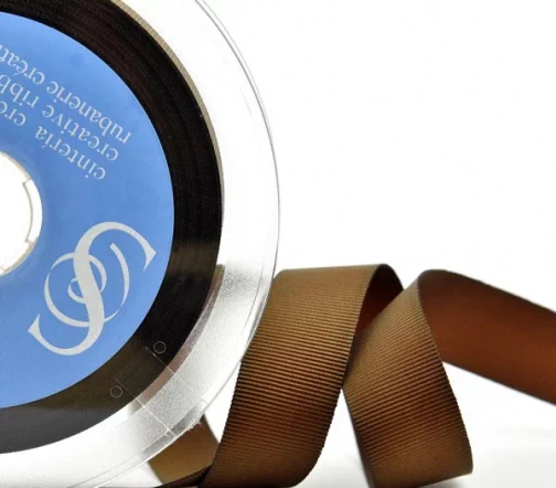 Лента репсовая Safisa 50 мм, цвет 88 светло-коричневый