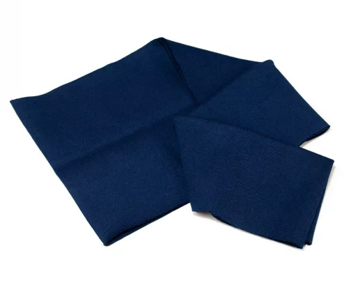 Кромка трикотаж, хлопок, большая, цвет светло-синий, 128-014