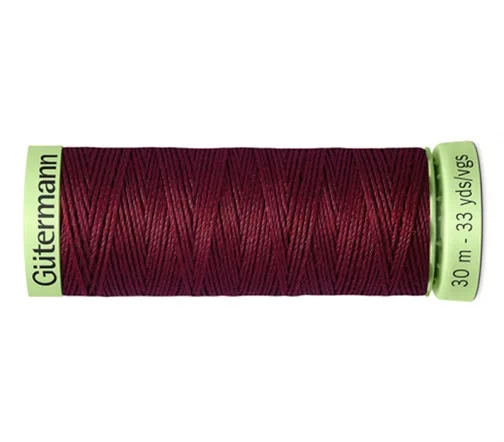 Нить Top Stitch для отстрочки, 30м, 100% п/э, цвет 369 винный, Gutermann 744506