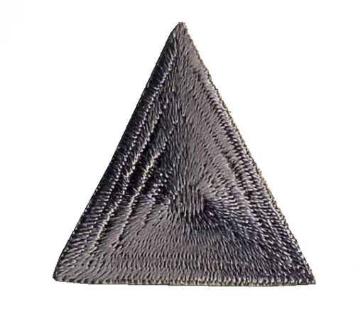 Термоаппликация "Треугольник", цвет серебряный, 3,5 x 3,5 x 3,5 см, арт. 23528