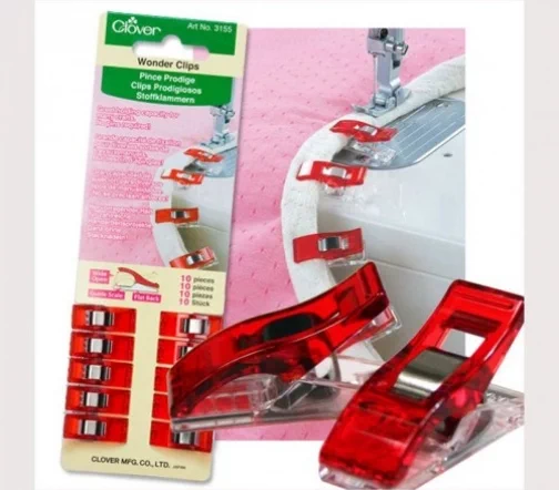3155 Чудо-клипсы, 10 шт., цвет красный, Clover