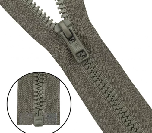 Молния ARTA "трактор" разъем. (1 зам.,Т6) -60см (2076) (A034 дым), 193-60-A034