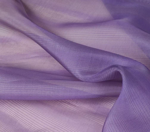 Органза в полоску, цвет сиреневый, 53028-1