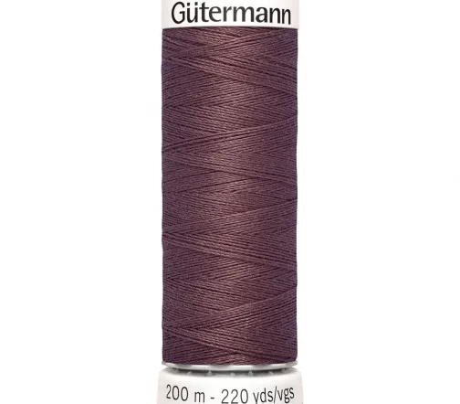 Нить Sew All для всех материалов, 200м, 100% п/э, цвет 429 пыльная старая роза, Gutermann 748277