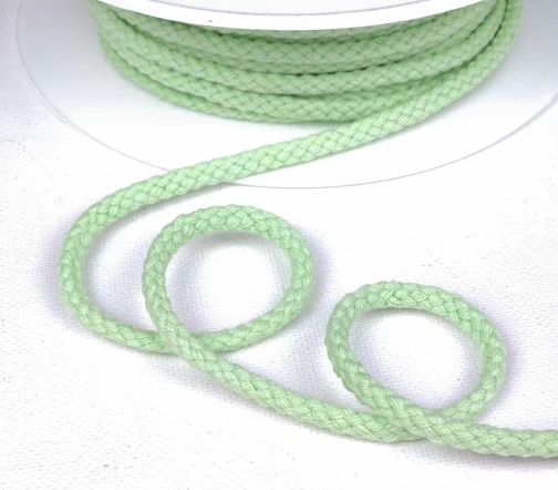 Шнур хлопковый PEGA, цвет салатовый, 5,3мм